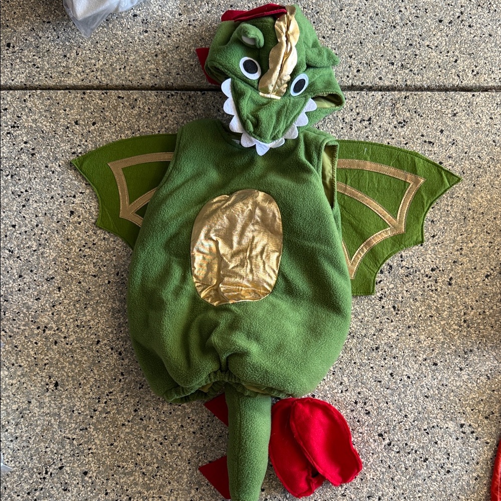 Green Dragon Kids Costume 2T-3t